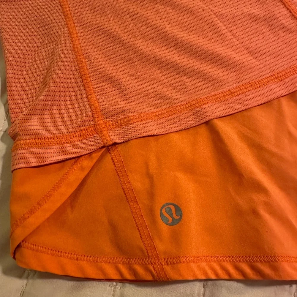 LULULEMON Orange unique Tank Sz 8 - Picture 8 of 9